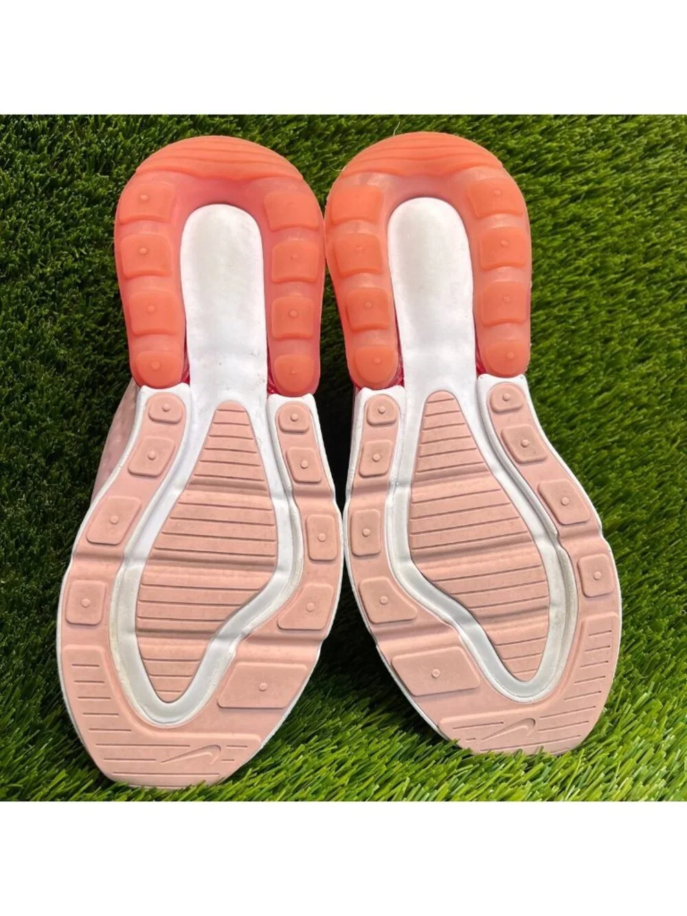 Nike Air Max 270 Extreme GS Girls Size 7Y White Pink Athletic Shoes Sneakers